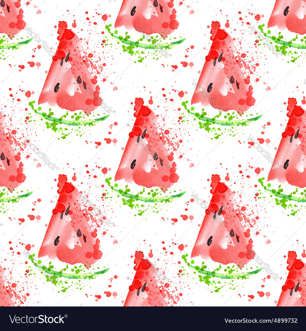 Watermelon seamless pattern with