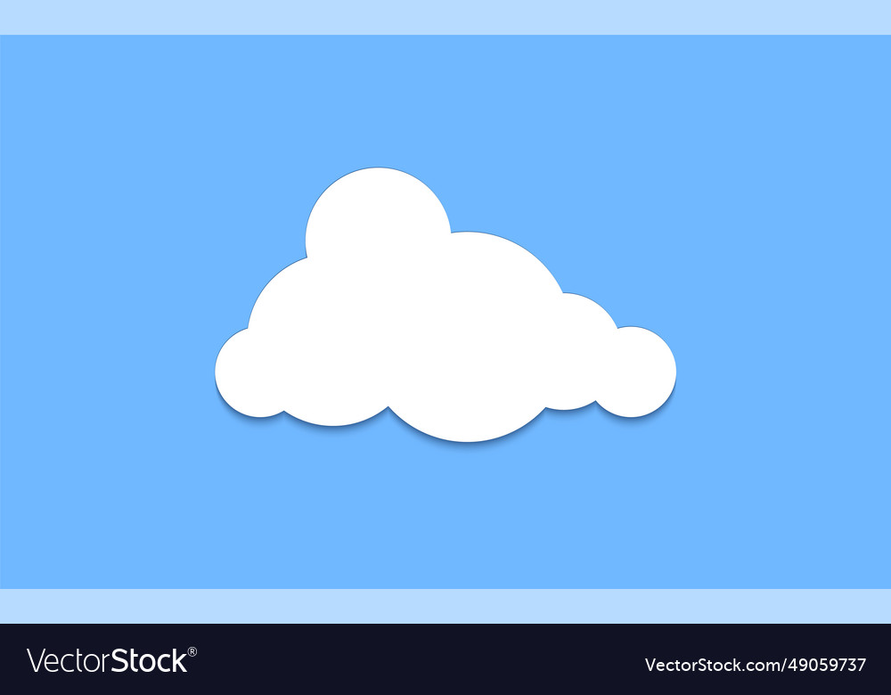 Cloud graphic shapes data design element vector image Cloud graphic shapes data design element