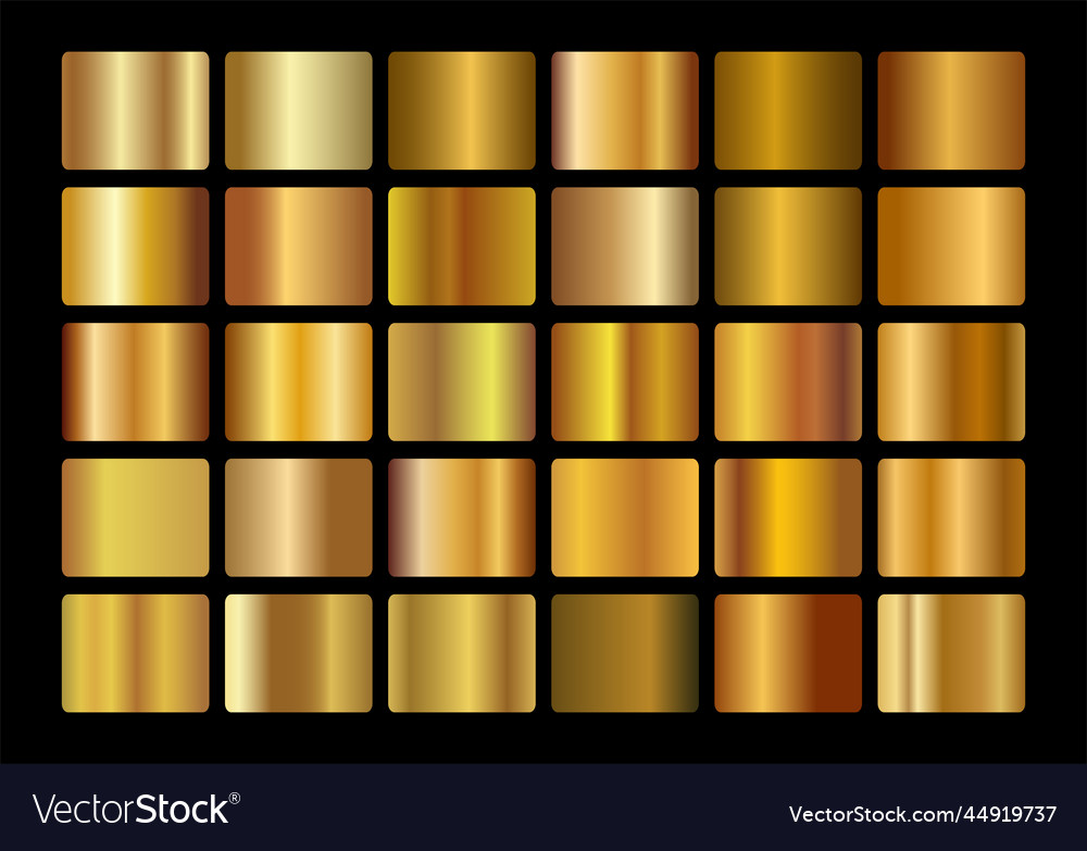 Gold gradient set background icon texture