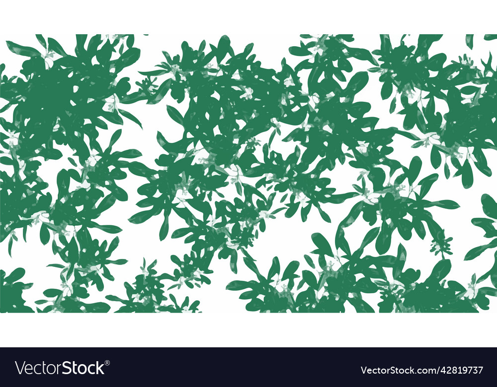 Green watercolor leaves background