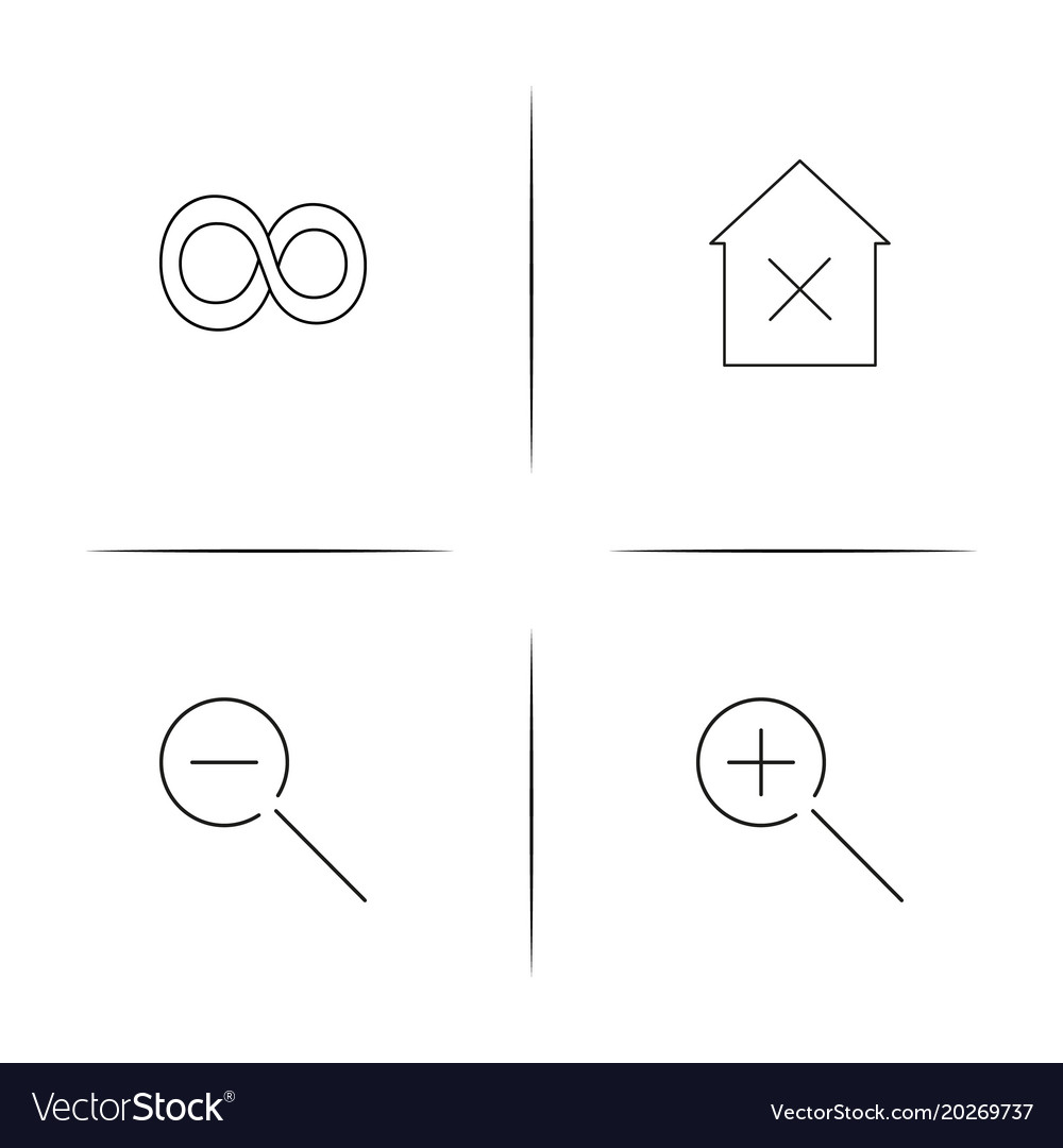 Interface linear simple icon setoutline icons