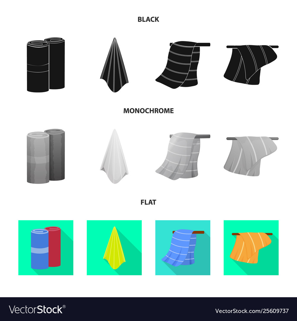 Isolated object soft and clean logo set vector image Isolated object soft and clean logo set