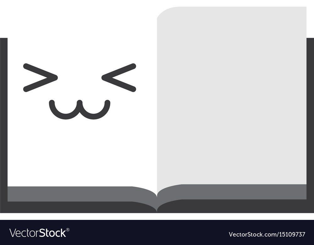 Kawaii open notebook
