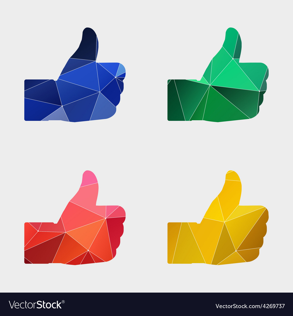 Like icon abstract triangle