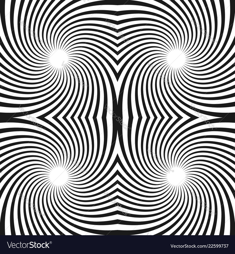 Seamless swirl pattern radiating lines vector image Seamless swirl pattern radiating lines