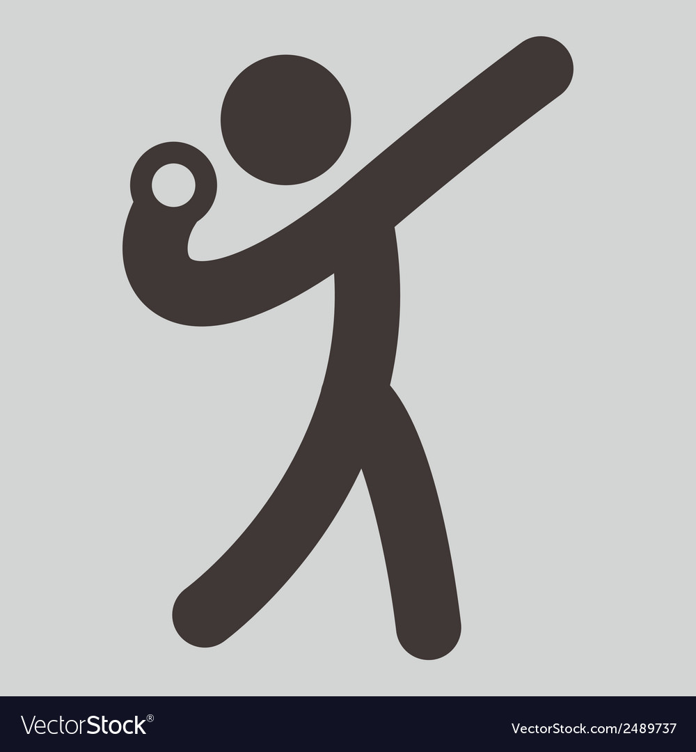 Shot put icon