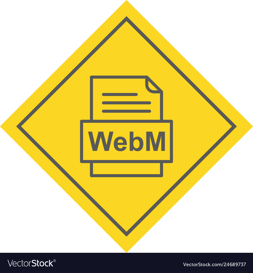 Webm file document icon