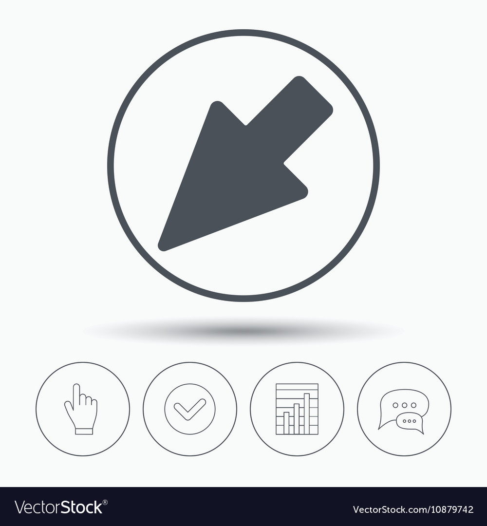 Cursor icon computer position marker sign