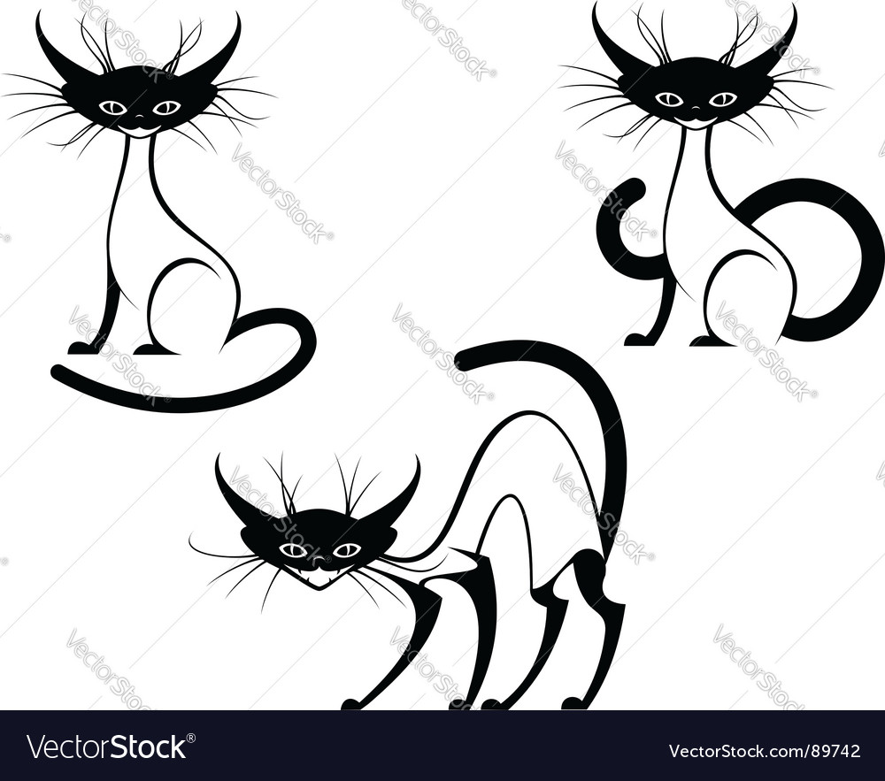 Fun Cats Royalty Free Vector Image - Vectorstock