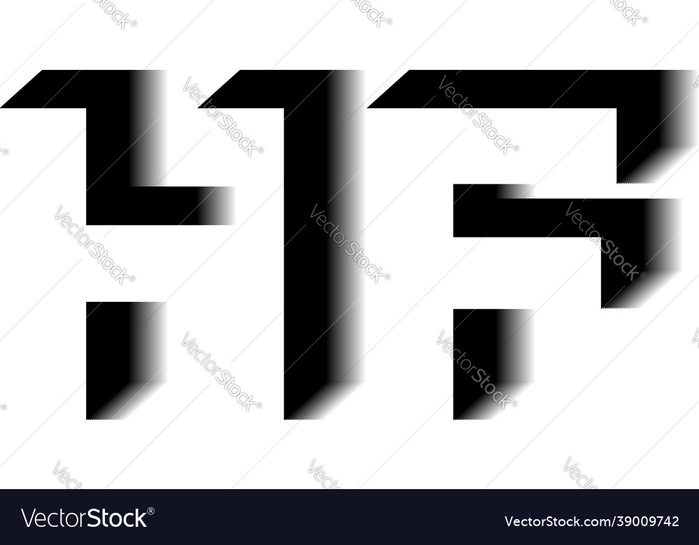 Hf monogram shadow shape style