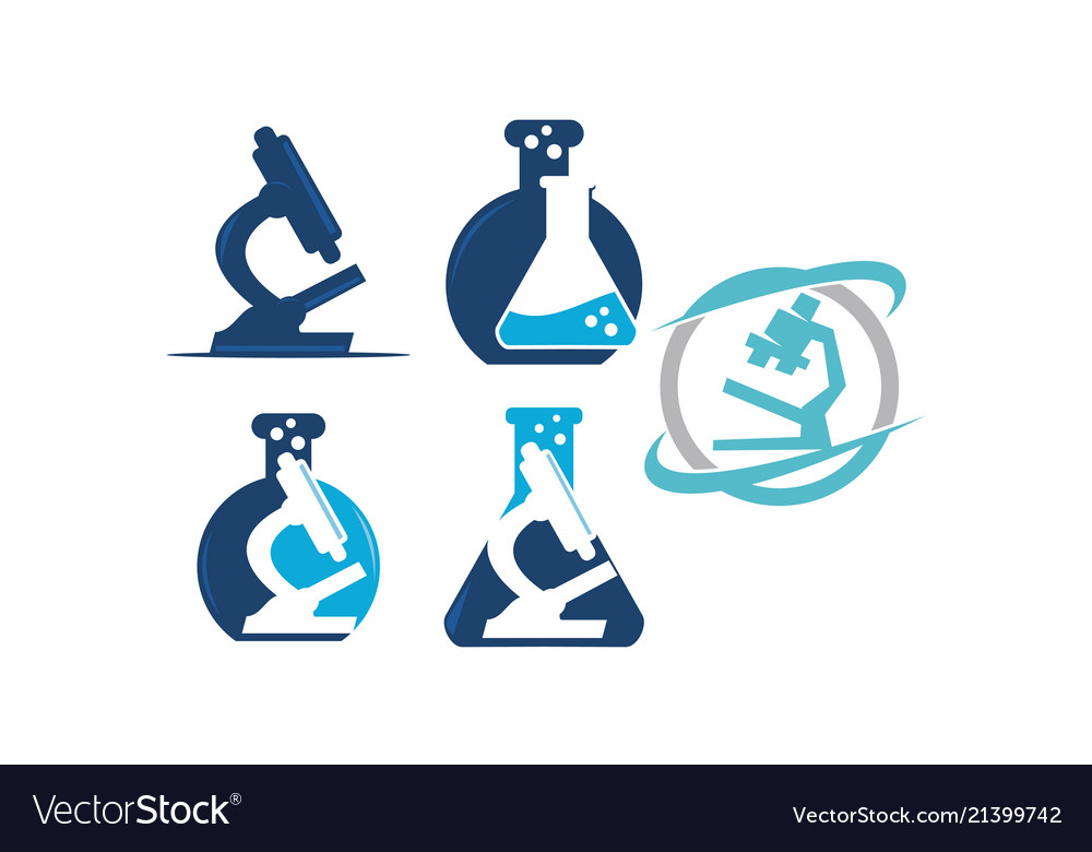 Microscope flask and dna template set