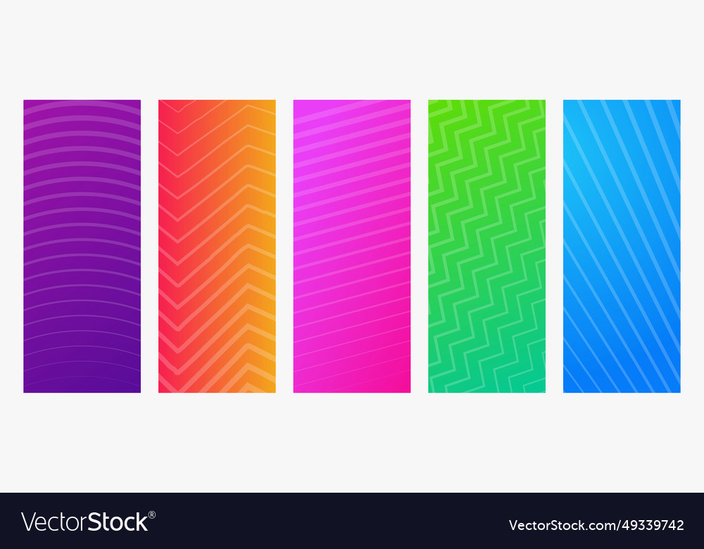 Modern colorful gradient background with lines vector image Modern colorful gradient background with lines