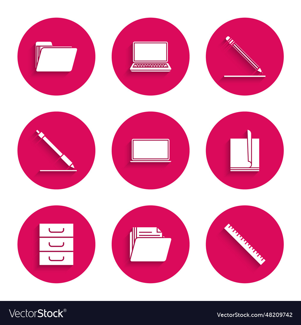 Set laptop document folder ruler file