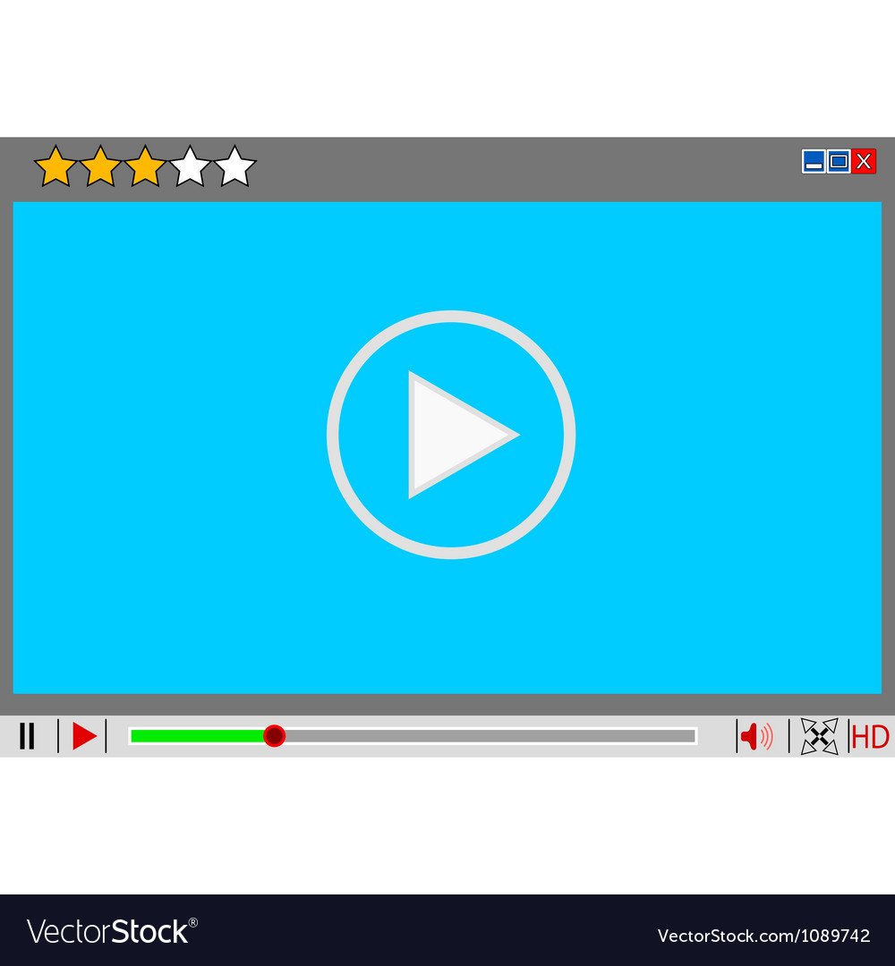 Video movie media player interface