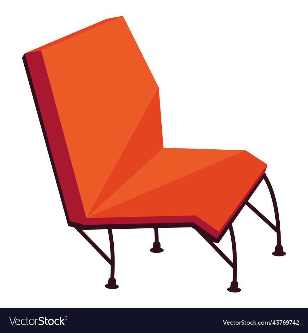 Waiting room orange chair