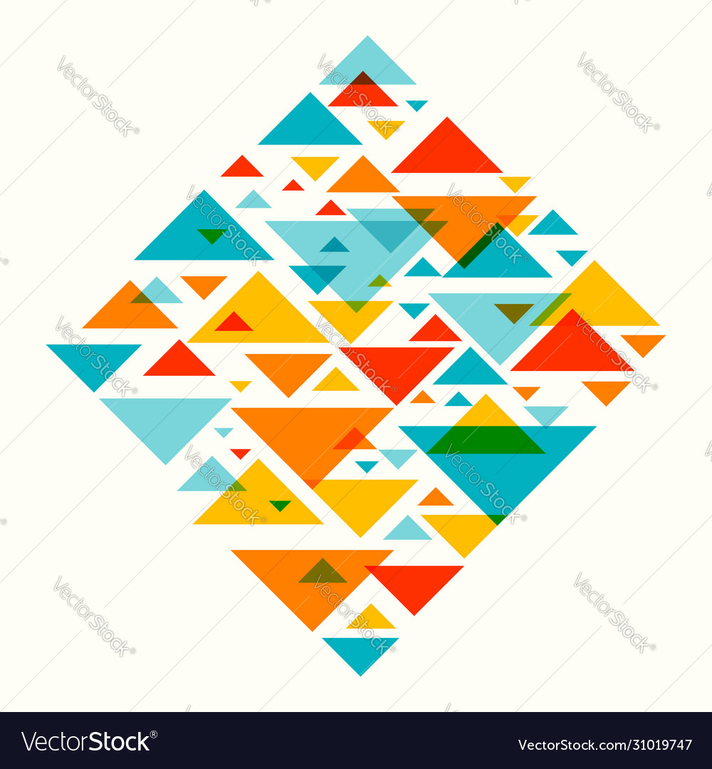 Abstrakter geometrischer Hintergrund - multicolor