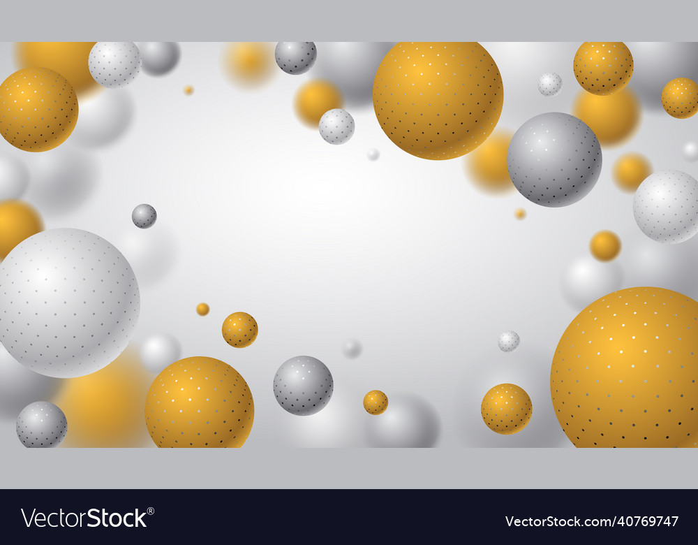 Abstract spheres background with blank copy space