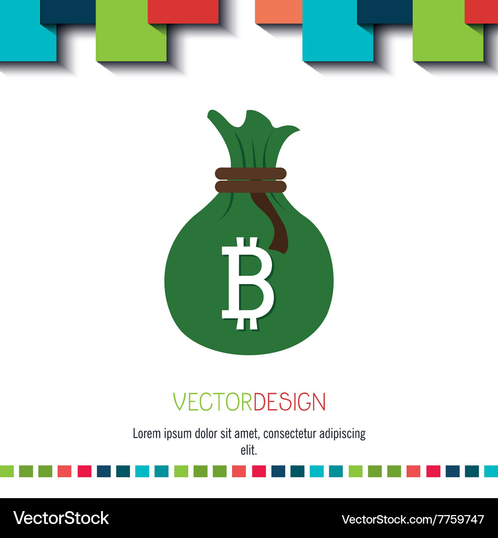 Bit coins design Royalty Free Vector Image - VectorStock