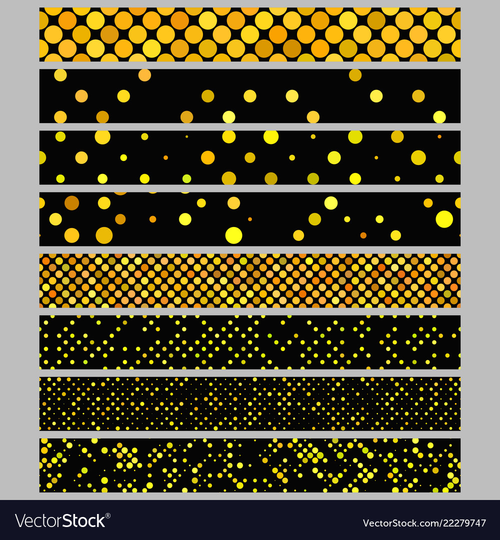Color abstract dot pattern rectangular web banner vector image Color abstract dot pattern rectangular web banner
