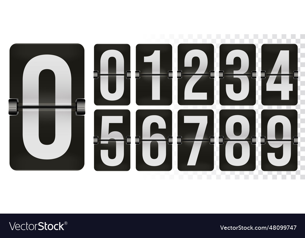 Flip clock time counter mechanical scoreboard
