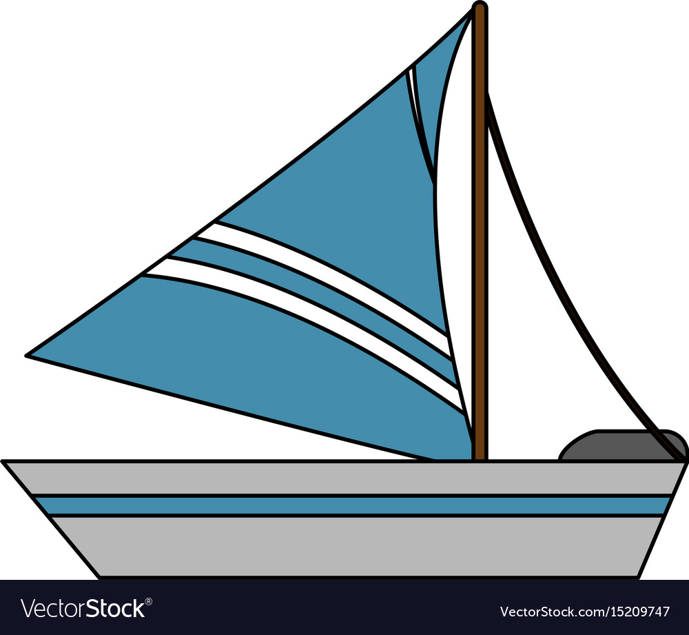 Sailboat icon image Royalty Free Vector Image - VectorStock