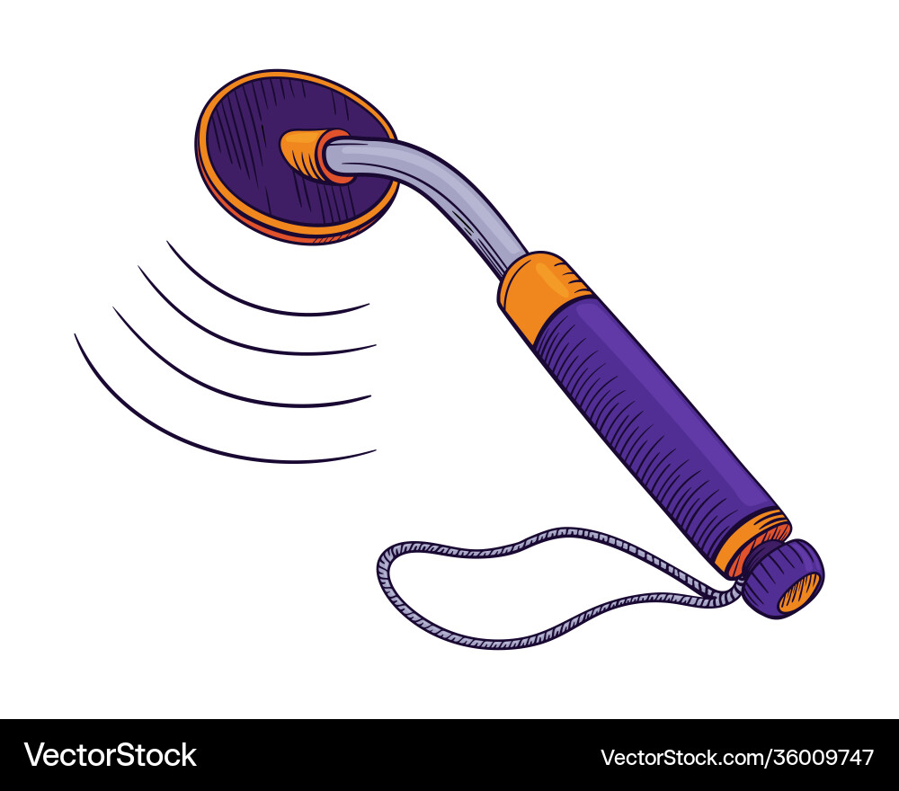 Scuba diving portable metal detector Royalty Free Vector