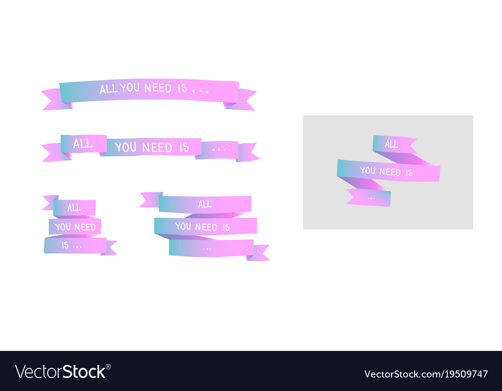 Set of ribons - all you need