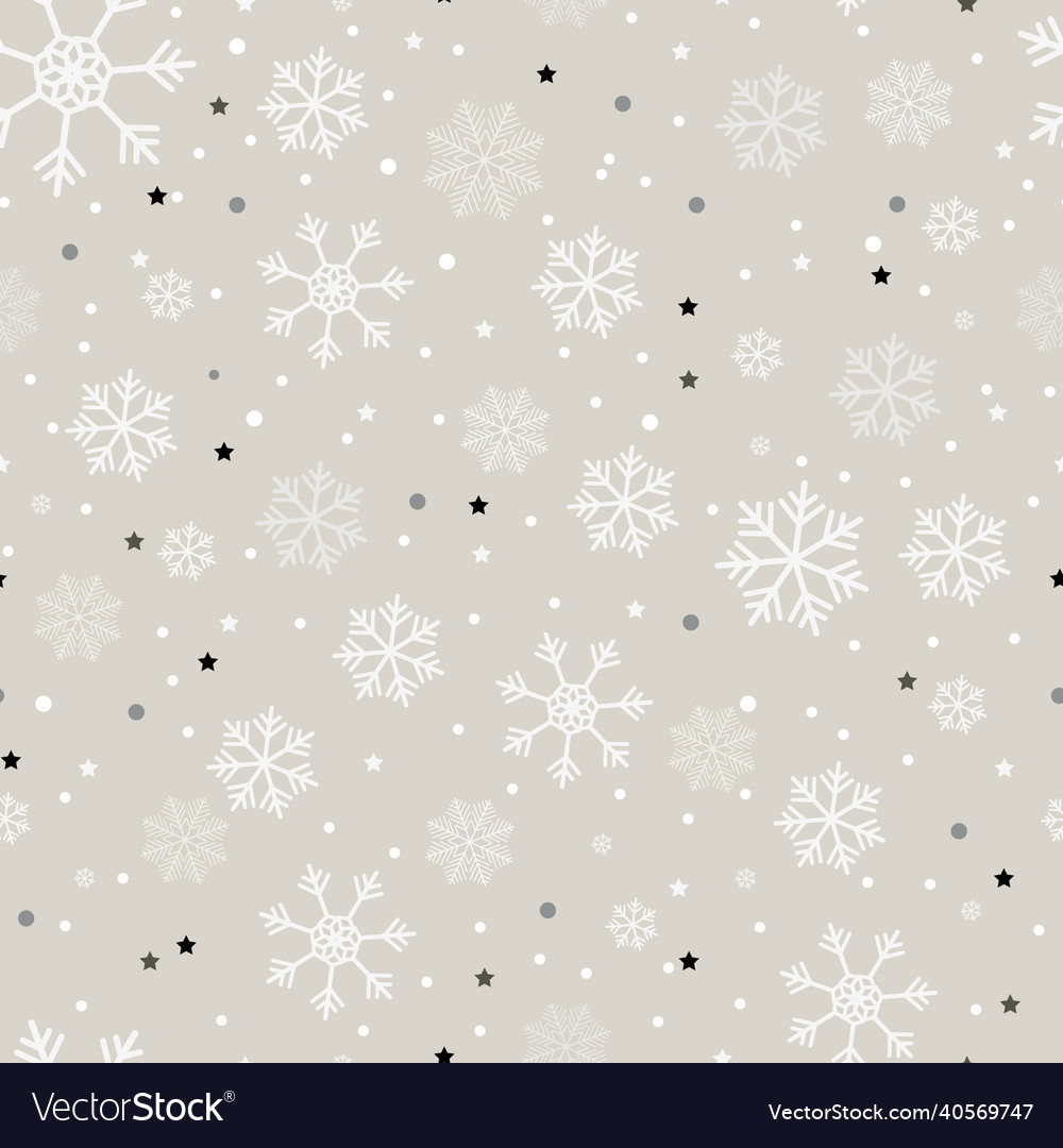 Snowflake pattern - each Vector Image Snowflake pattern - each