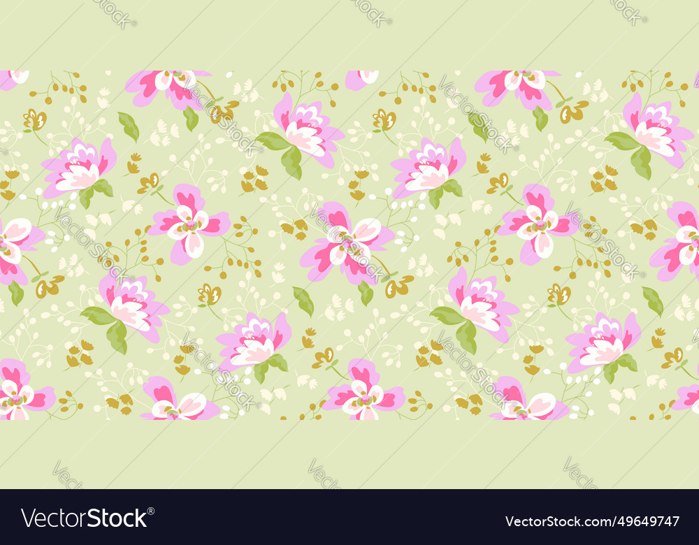 Vintage beautiful floral seamless pattern design