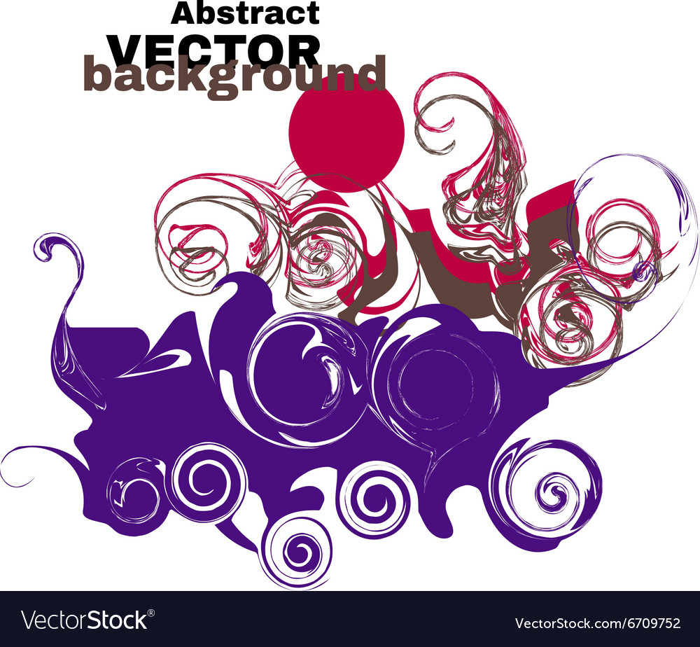 Abstract background made of curly elements
