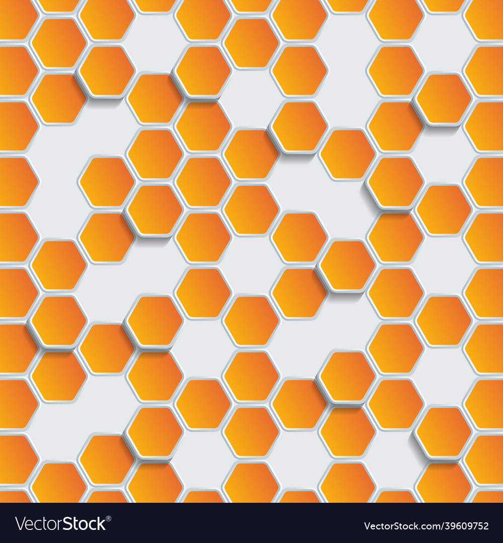 Abstract geometric shape hexagon background Vector Image