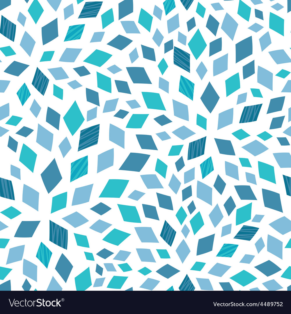 Blue mosaic texture seamless pattern