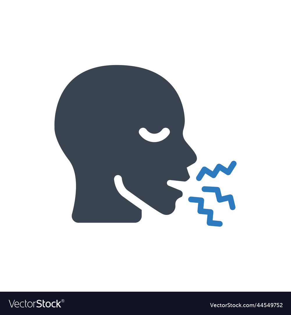 Coughing icon Royalty Free Vector Image - VectorStock