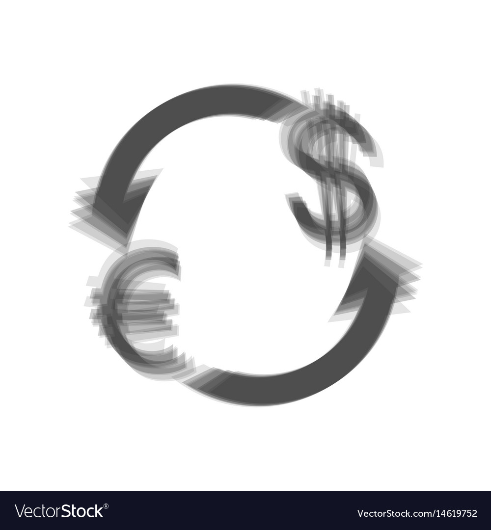 Currency exchange sign euro and us dollar Vector Image