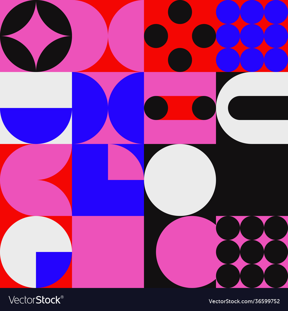 Memphis abstract pattern design Vector Image Memphis abstract pattern design