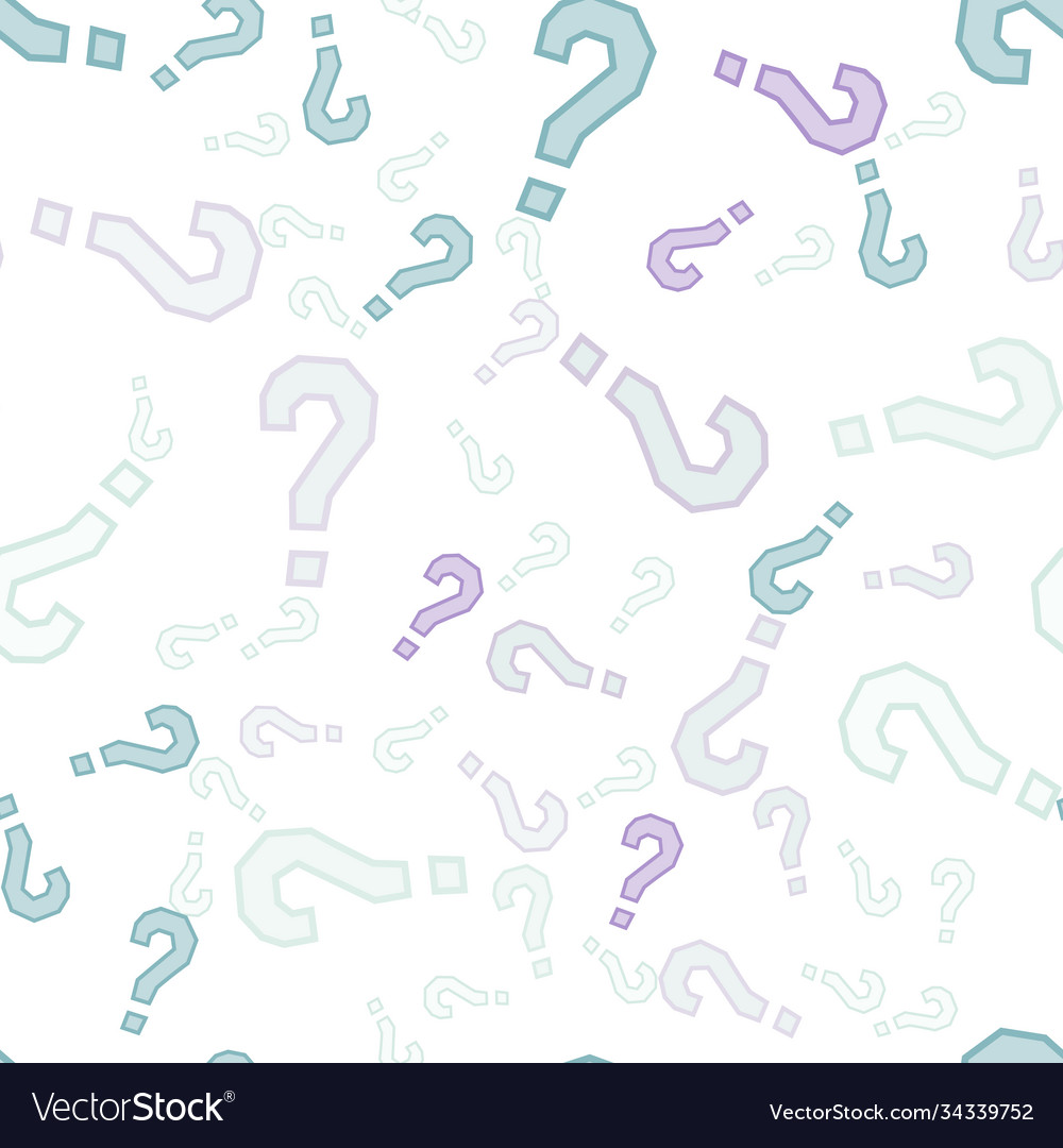 Quiz seamless pattern question marks doubt faq