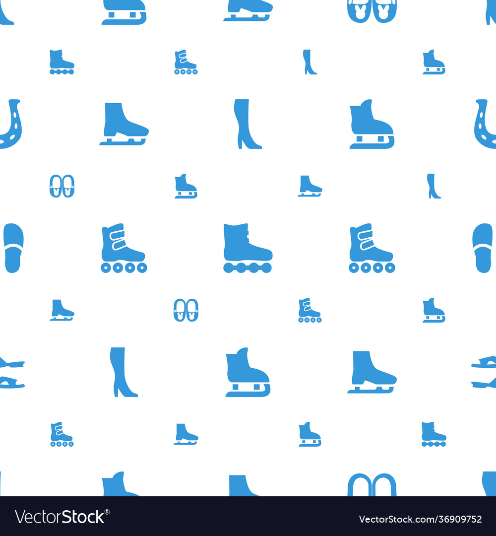 Shoe icons pattern seamless white background