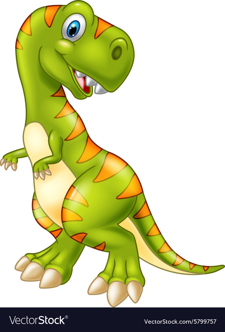 Happy Dinosaur Cartoon