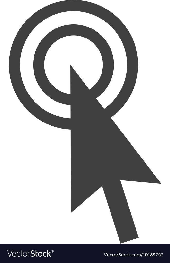 Cursor arrow click technology electronic icon