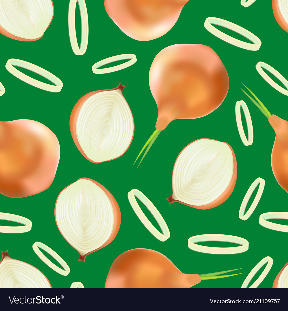 Detailed Onion Bulb and Slice Pattern
