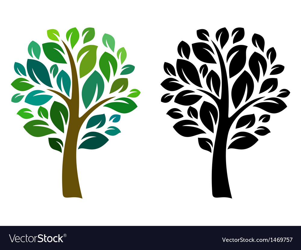 Isolated Tree Silhouette
