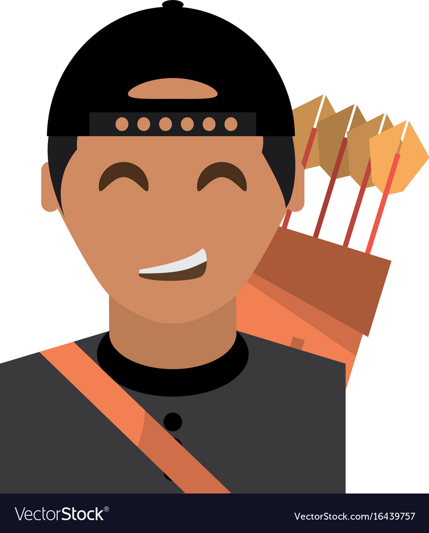 Man with bow arrows