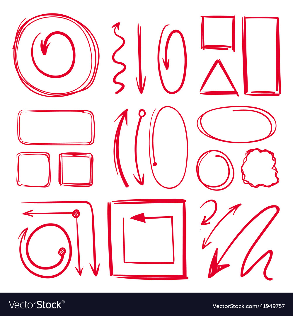 Marker underlines and different doodle frames