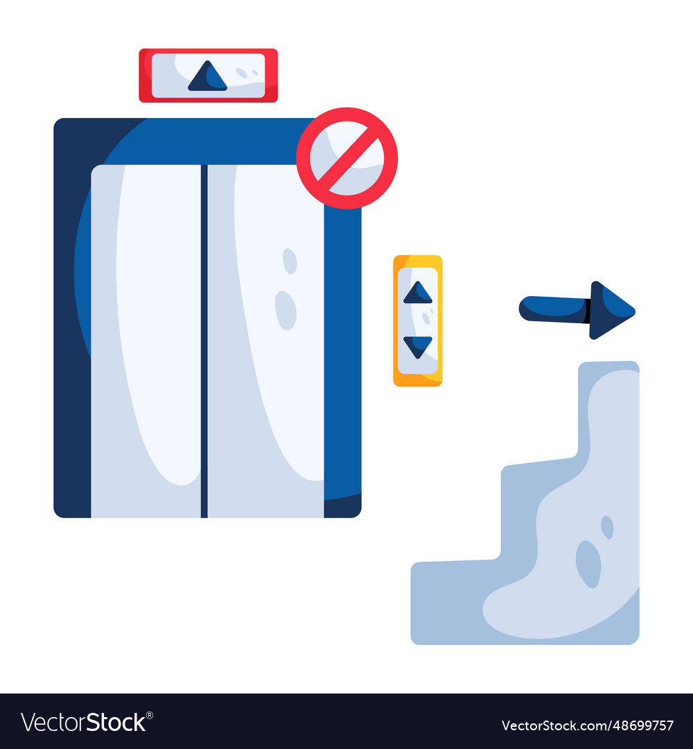 No Elevator Royalty Free Vector Image Vectorstock No Elevator Royalty Free Vector Image Vectorstock