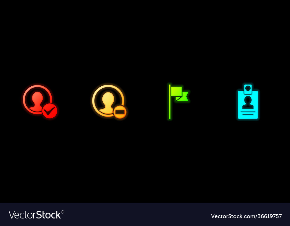 Set create account screen location marker vector image Set create account screen location marker