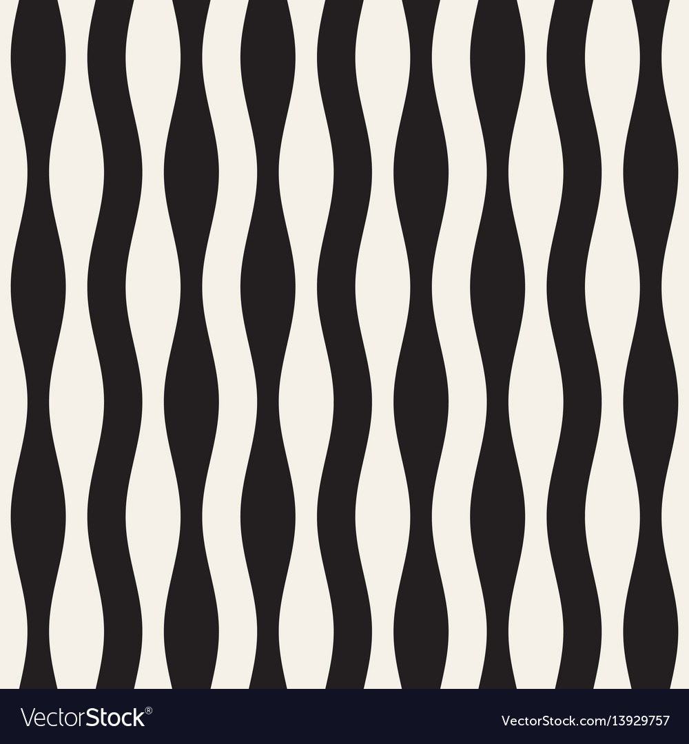 Wavy Stripes Seamless Pattern Retro Royalty Free Vector 7420