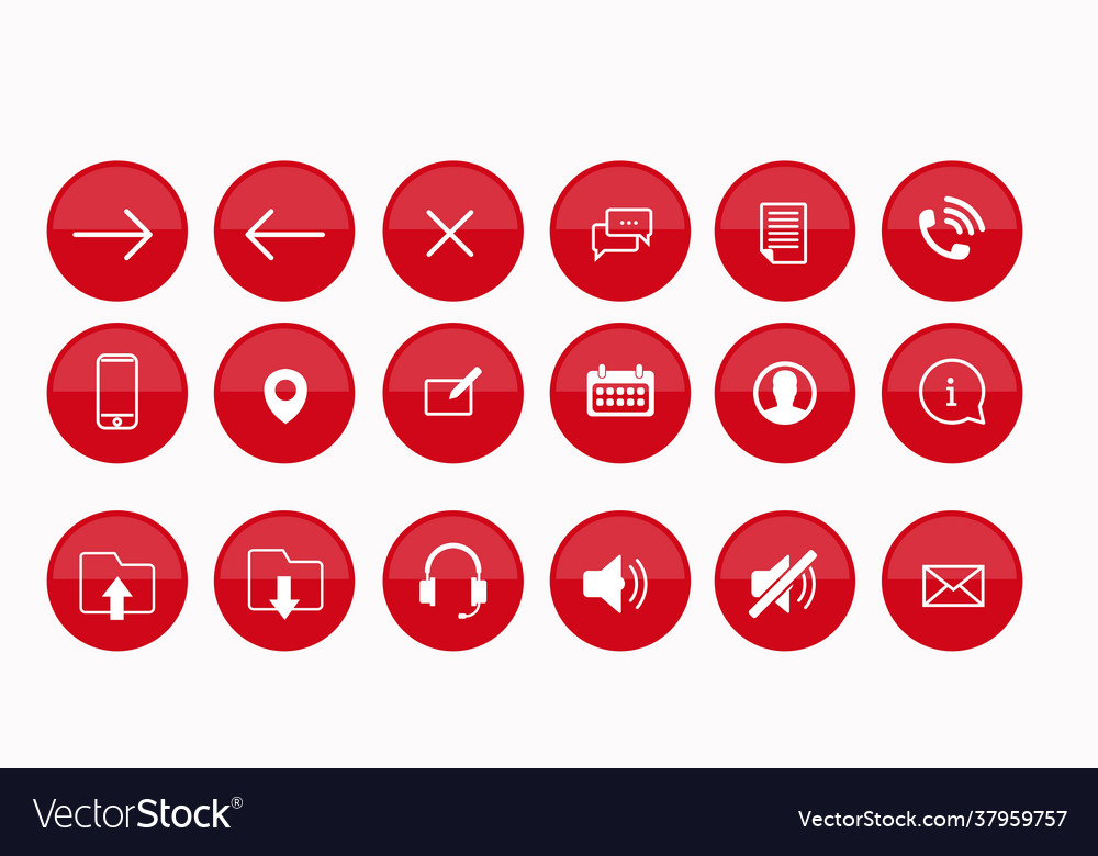 Web icon set vector image Web icon set
