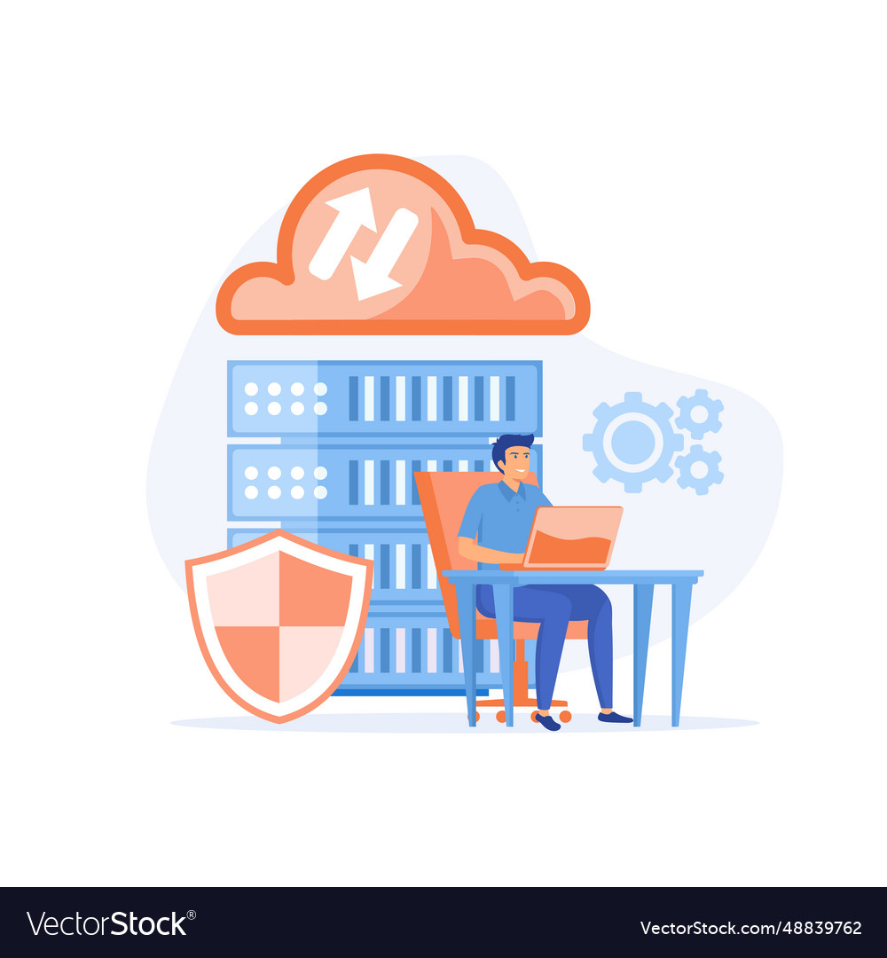 Cloud computing concept data center file