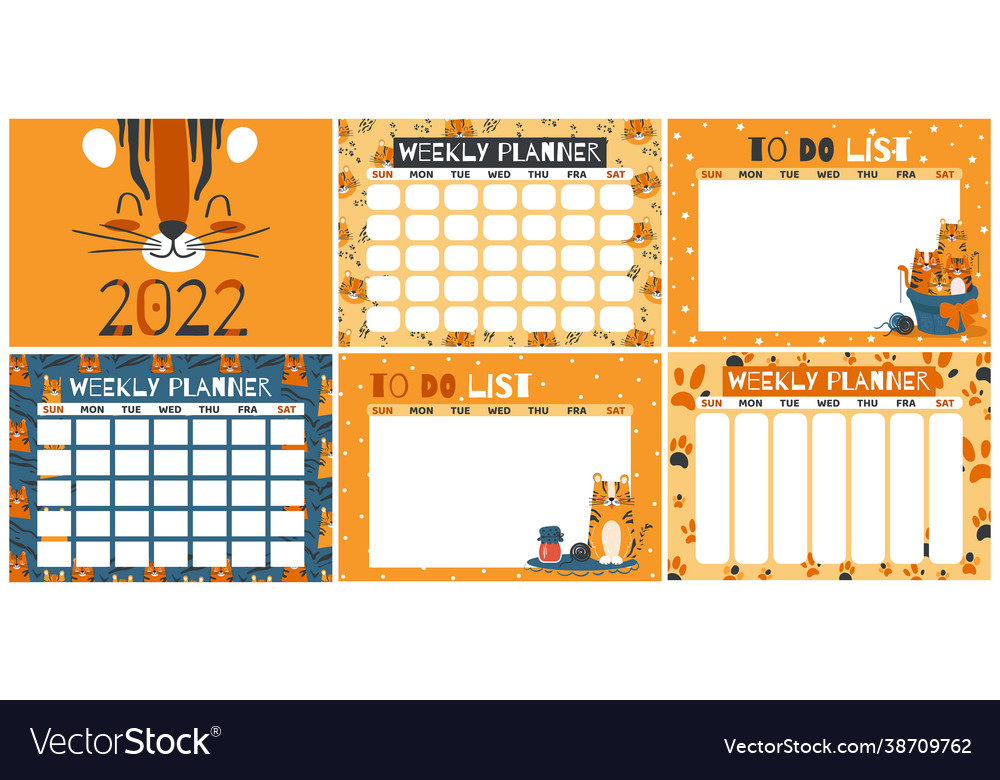 Cute planner templates for 2022