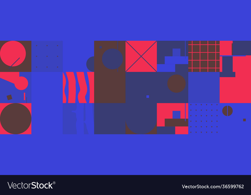 Deconstructed abstract pattern design